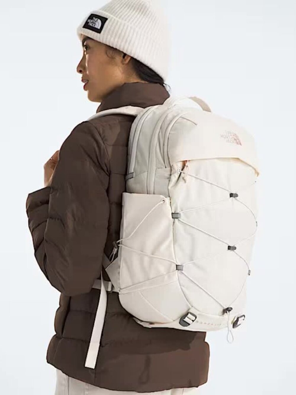 The North Face Borealis Luxe Laptop Backpack 27L Gardenia White Travel Bag New - Picture 5 of 8